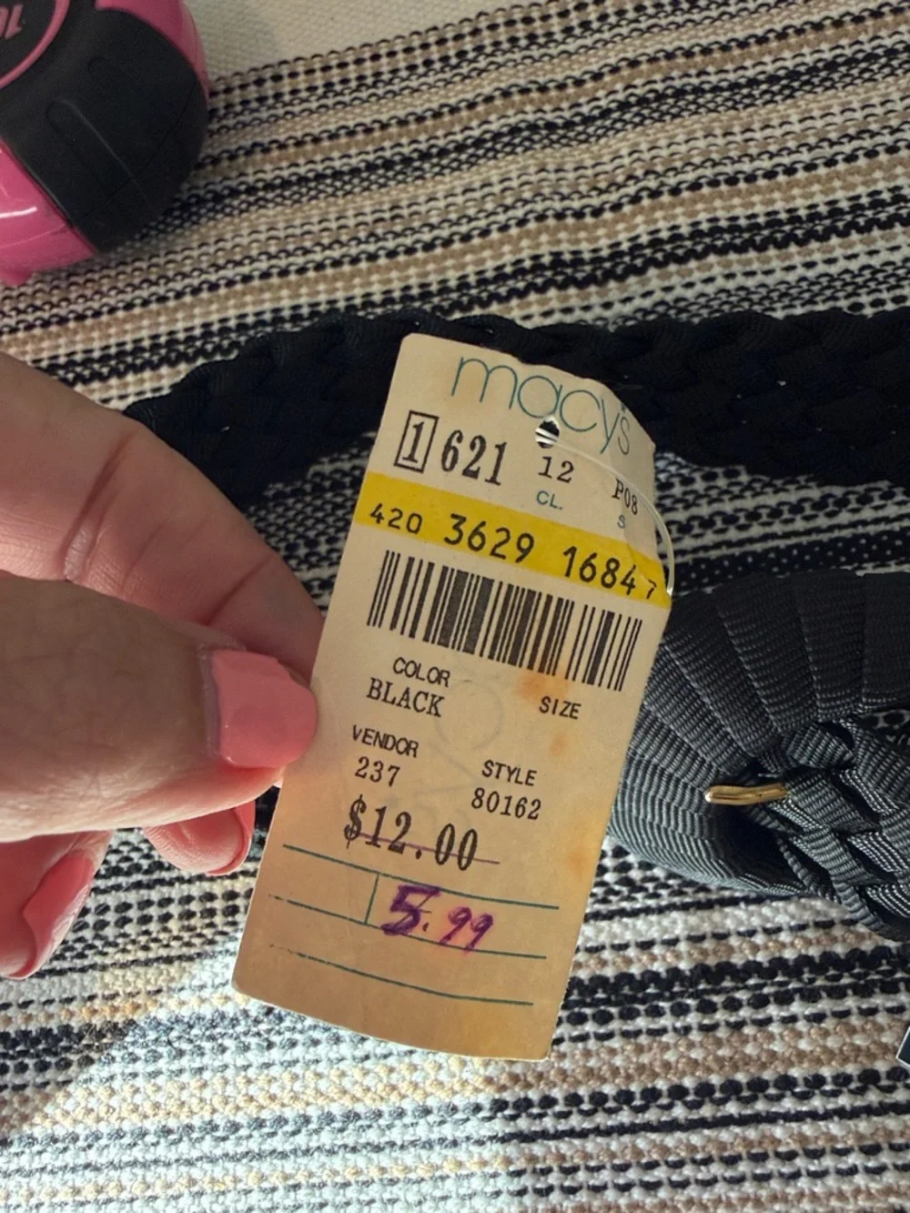 Macys braided stretch